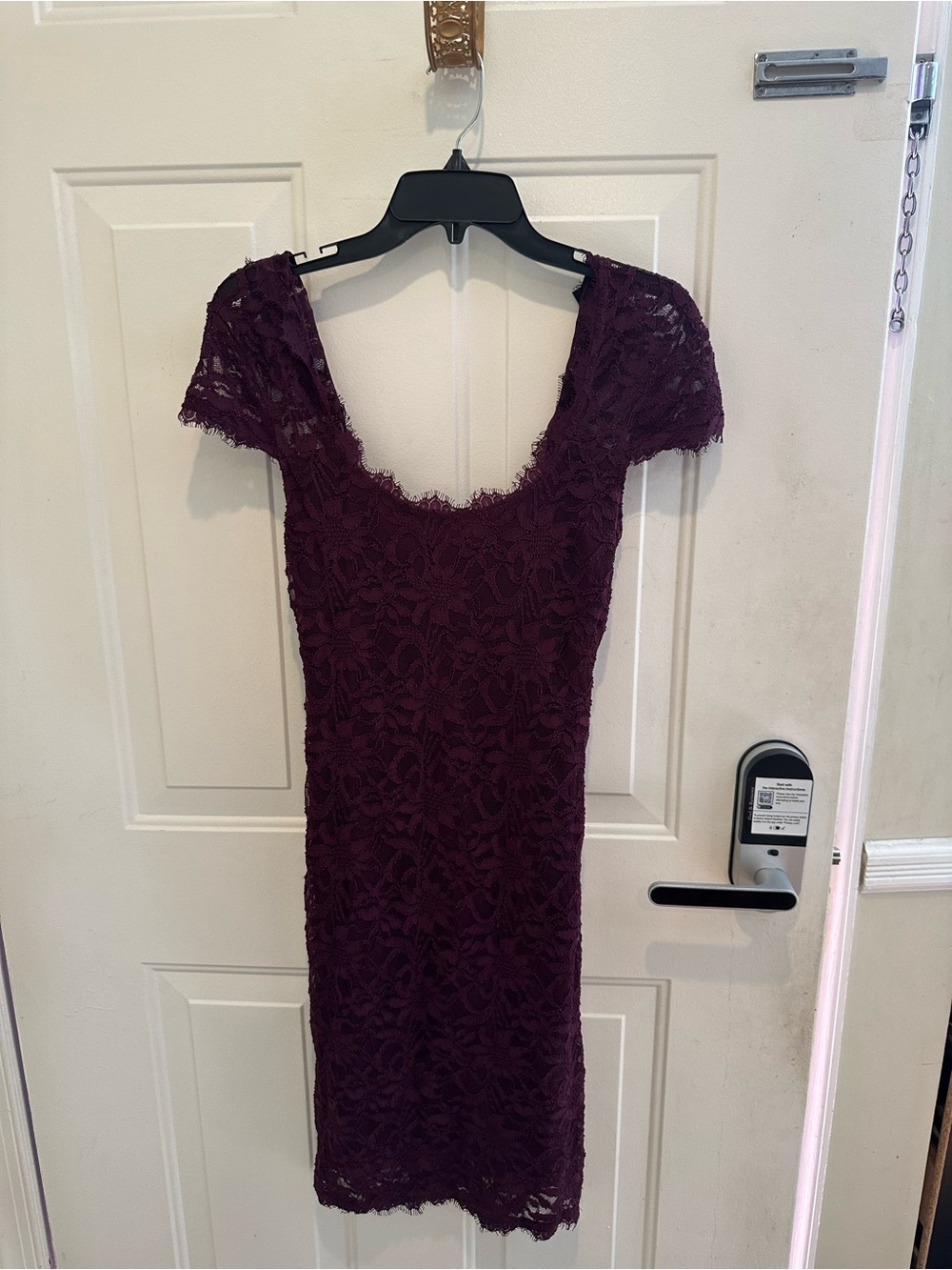 Jump Plum Lace Midi Dress